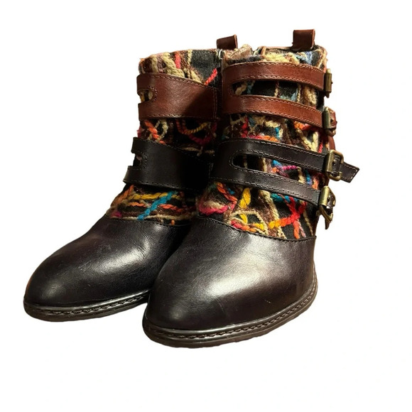 Artsy unique boots- L’Artiste by Spring Step multicolor booties 37 - Picture 2 of 7